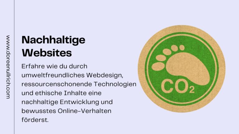 Nachhaltige Websites: schnelle Ladezeiten und CO2 neutral