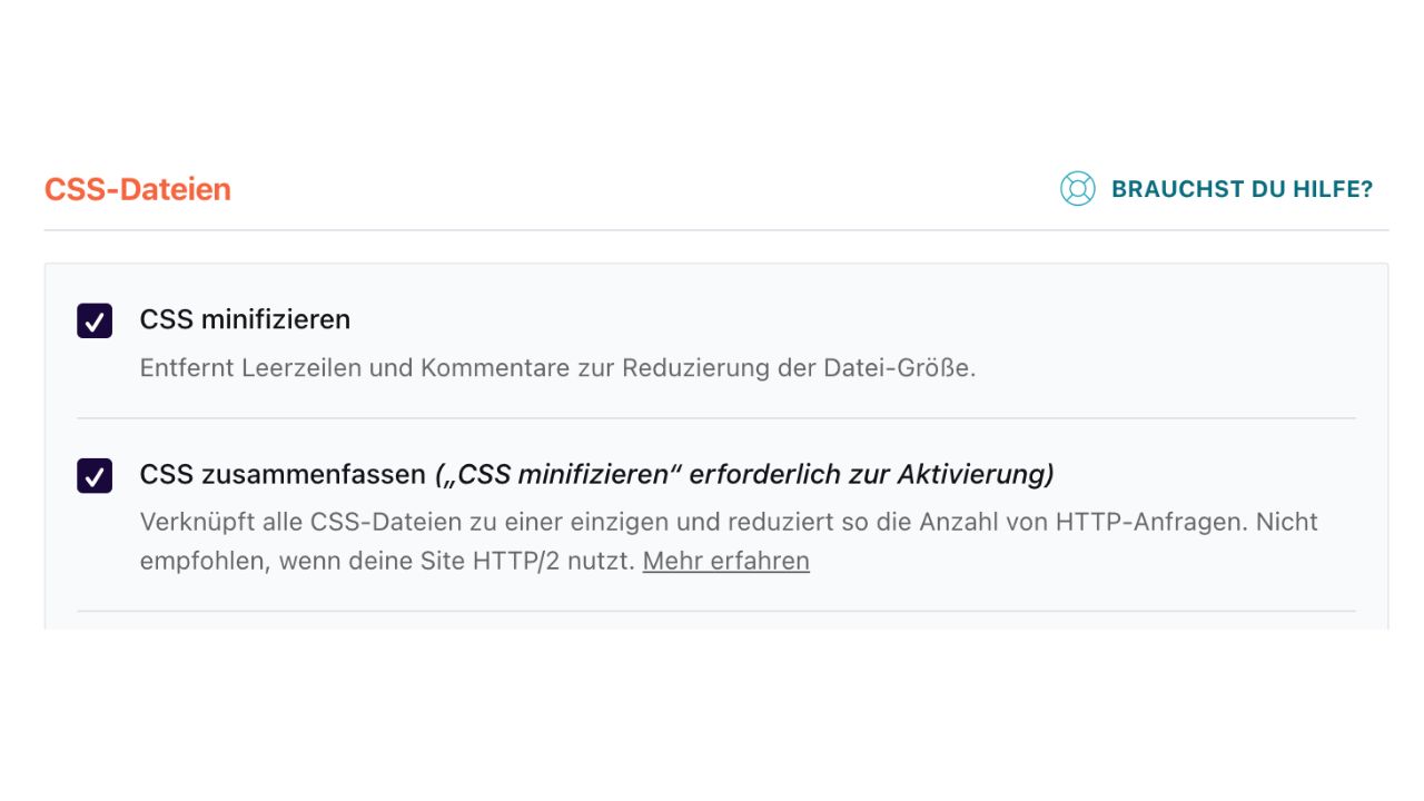 CSS minifizieren für nachhaltige Websites