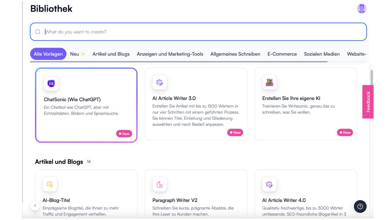 KI im Marketing Plattform Writesonic