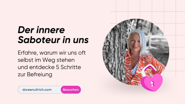 Der Innere Saboteur - Coverbild mit Doreen Ullrich und Titel des Beitrags