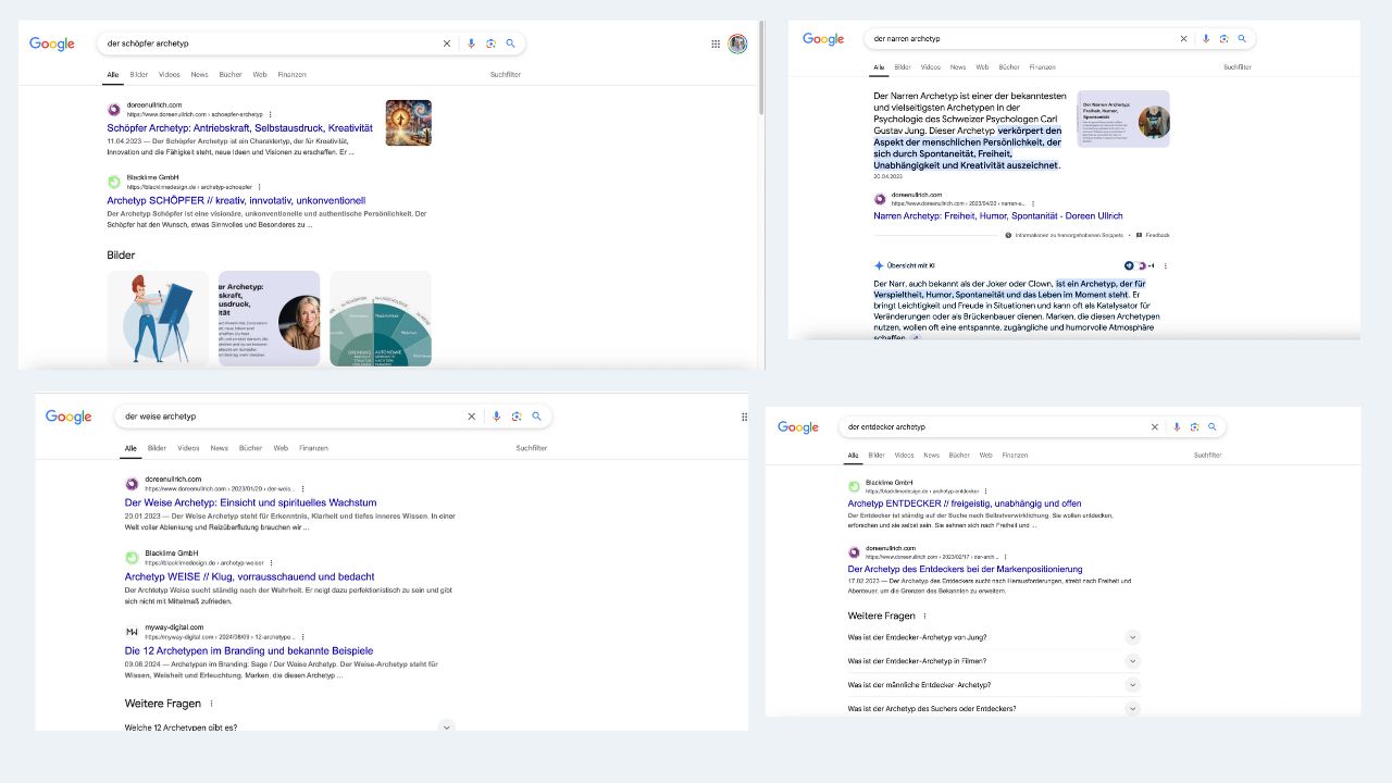 a screenshot of a computer-Weitere Beispiele meines Rankings - 300 Anfragen für einen Artikel