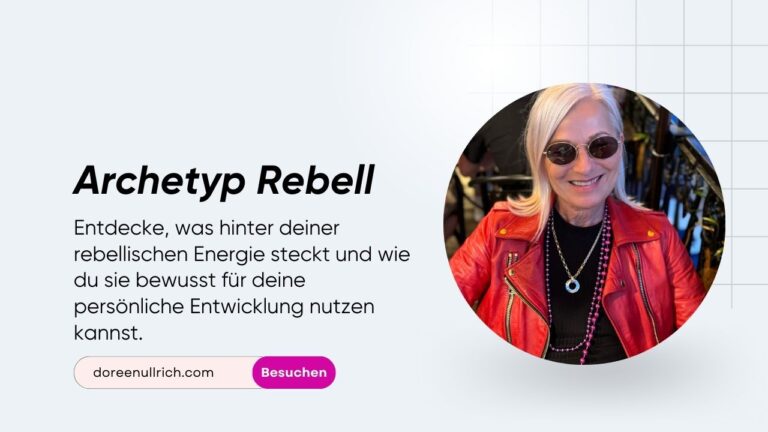 a woman wearing sunglasses and a red jacket- Archetyp Rebell