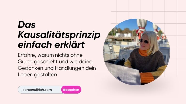 Das Kausalitätsprinzip Cover Doreen am Laptop