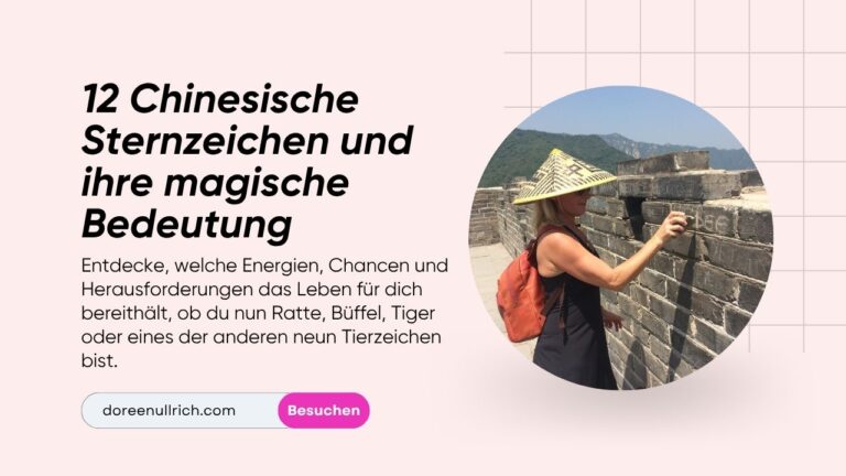 12 Chinesische Sternzeichen Doreen an der Chin. Mauer